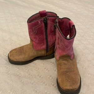 Kids pink cowboy boots